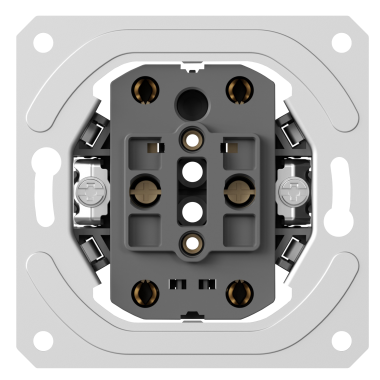 Double socket mechanism without grounding (without cover)