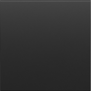 1 Gang cover matt black