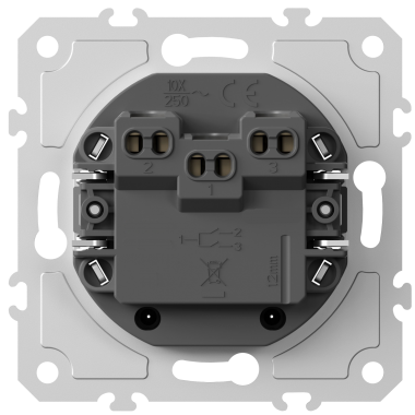 2 gang 1 way switch mechanism (without cover)