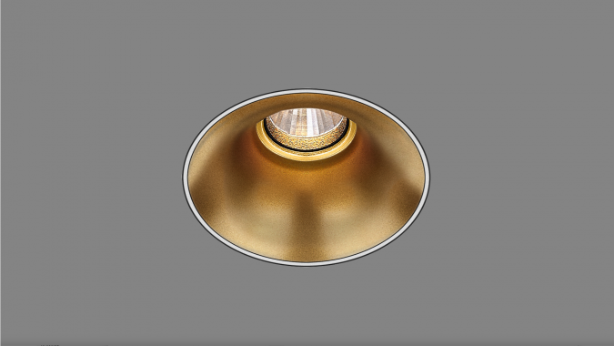 Recessed fixed spot KRAKEN M60.1/TL60.1 gold