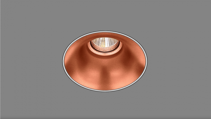 Recessed fixed spot KRAKEN M60.1/TL60.1 copper