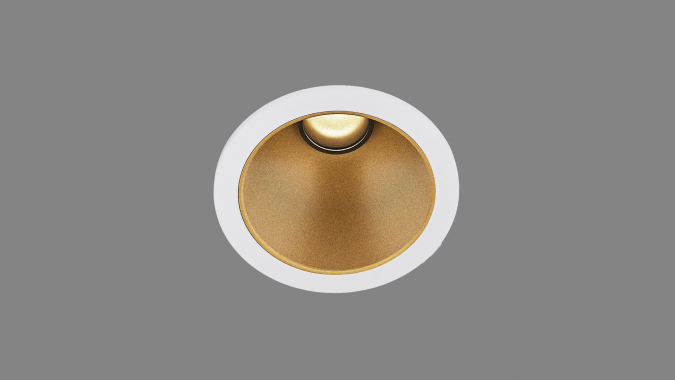 Fixed downlight APOLLO white/gold