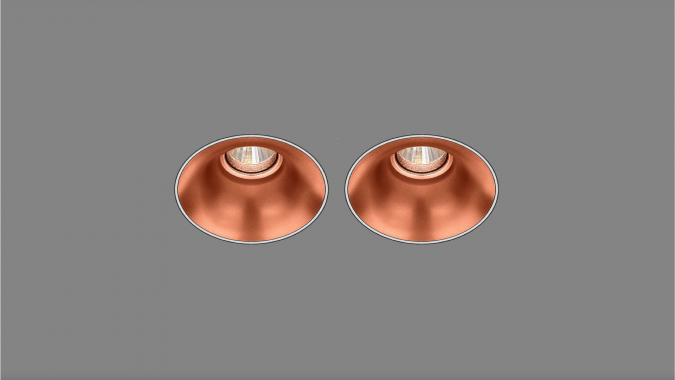 Recessed fixed spot KRAKEN M60.1/TL60.1 copper