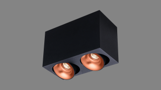 Surface fixture Fortuna S black/copper