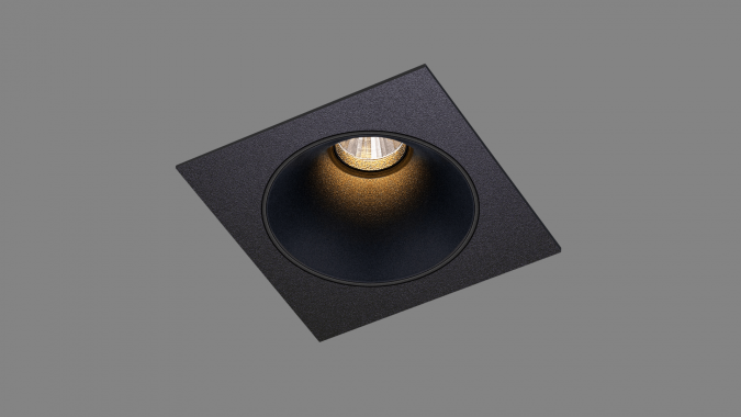 Recessed fixed spot LED Radiant QS black/black