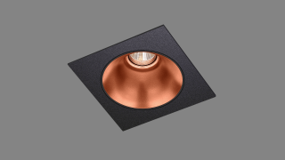 Recessed fixed spot LED Radiant QS black/copper