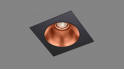 Recessed fixed spot LED Radiant QS black/copper