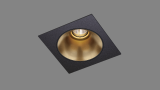 Recessed fixed spot LED Radiant QS black/gold