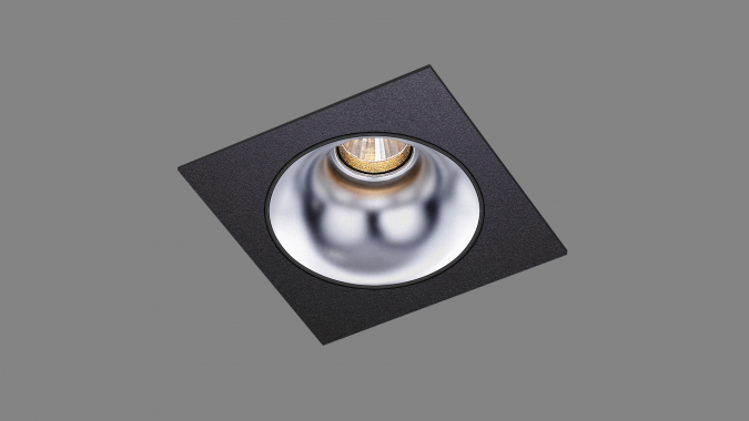 Recessed fixed spot LED Radiant QS black/silver