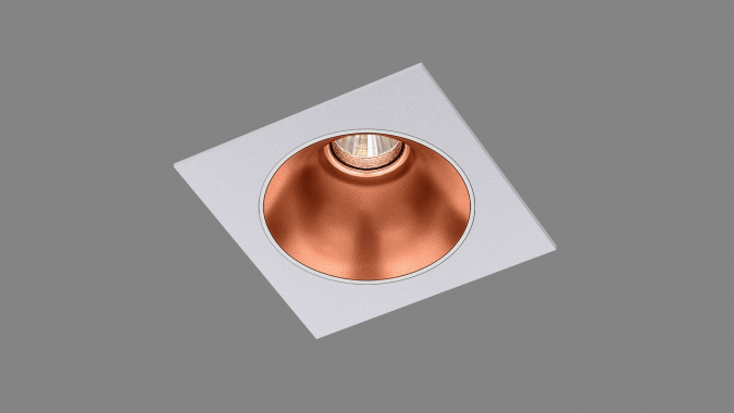 Recessed fixed spot LED Radiant QS white/copper