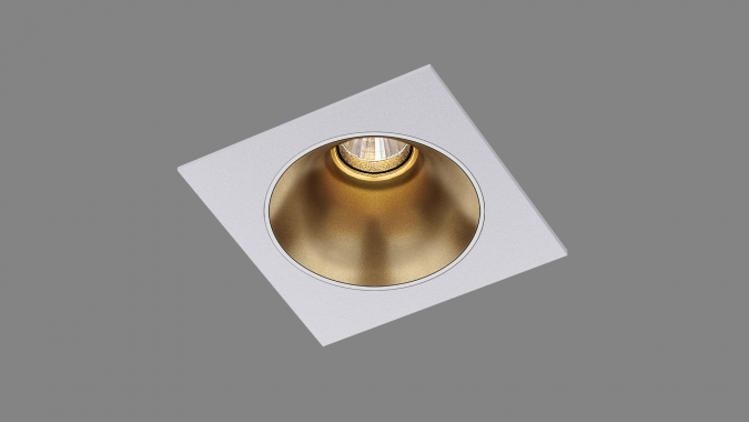 Recessed fixed spot LED Radiant QS white/gold