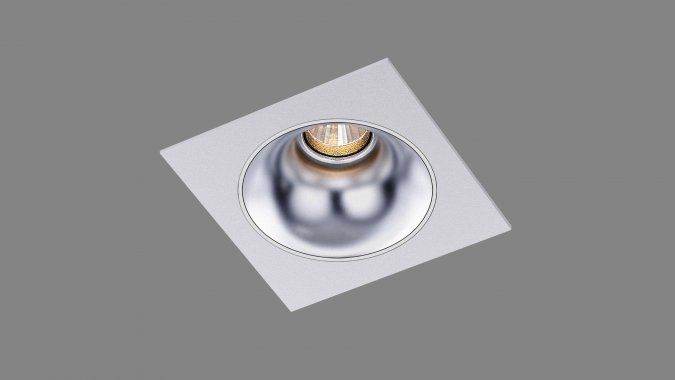 Recessed fixed spot LED Radiant QS white/silver