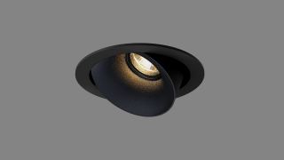 Recessed adjustable spot Nautilus Round S black/black