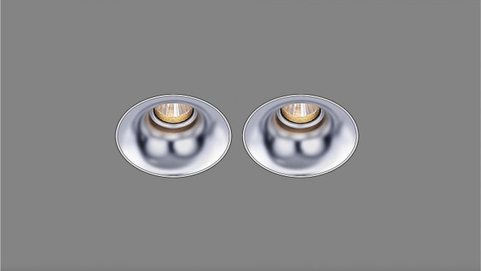 Recessed fixed spot KRAKEN M60.1/TL60.1 silver