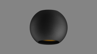 Surface fixture Space Drop M plafone black/gloss black